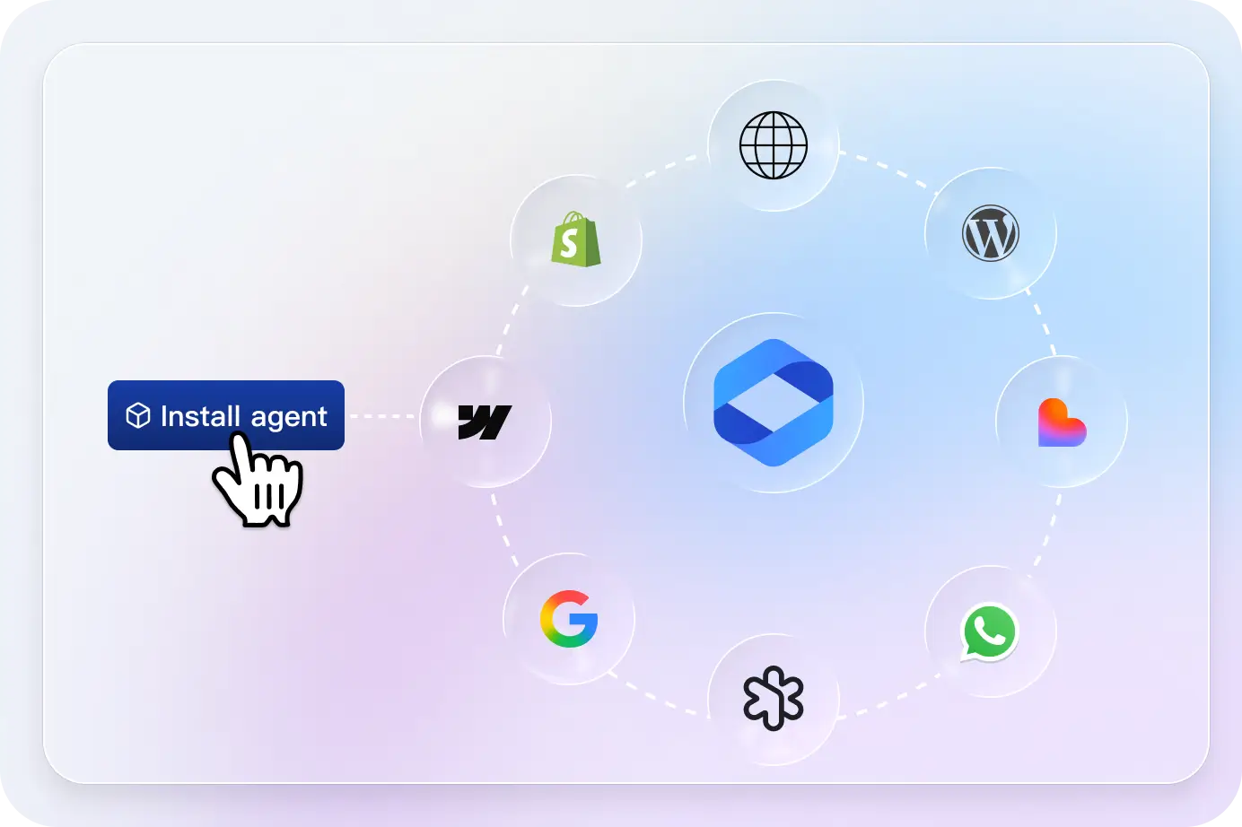 Install agent easily